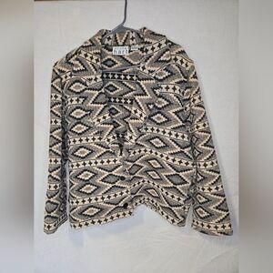 Keren Hart Vintage Tapestry Jacket 2 Button Aztec Southwestern Size LG VTG